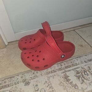 Kids Red Crocs